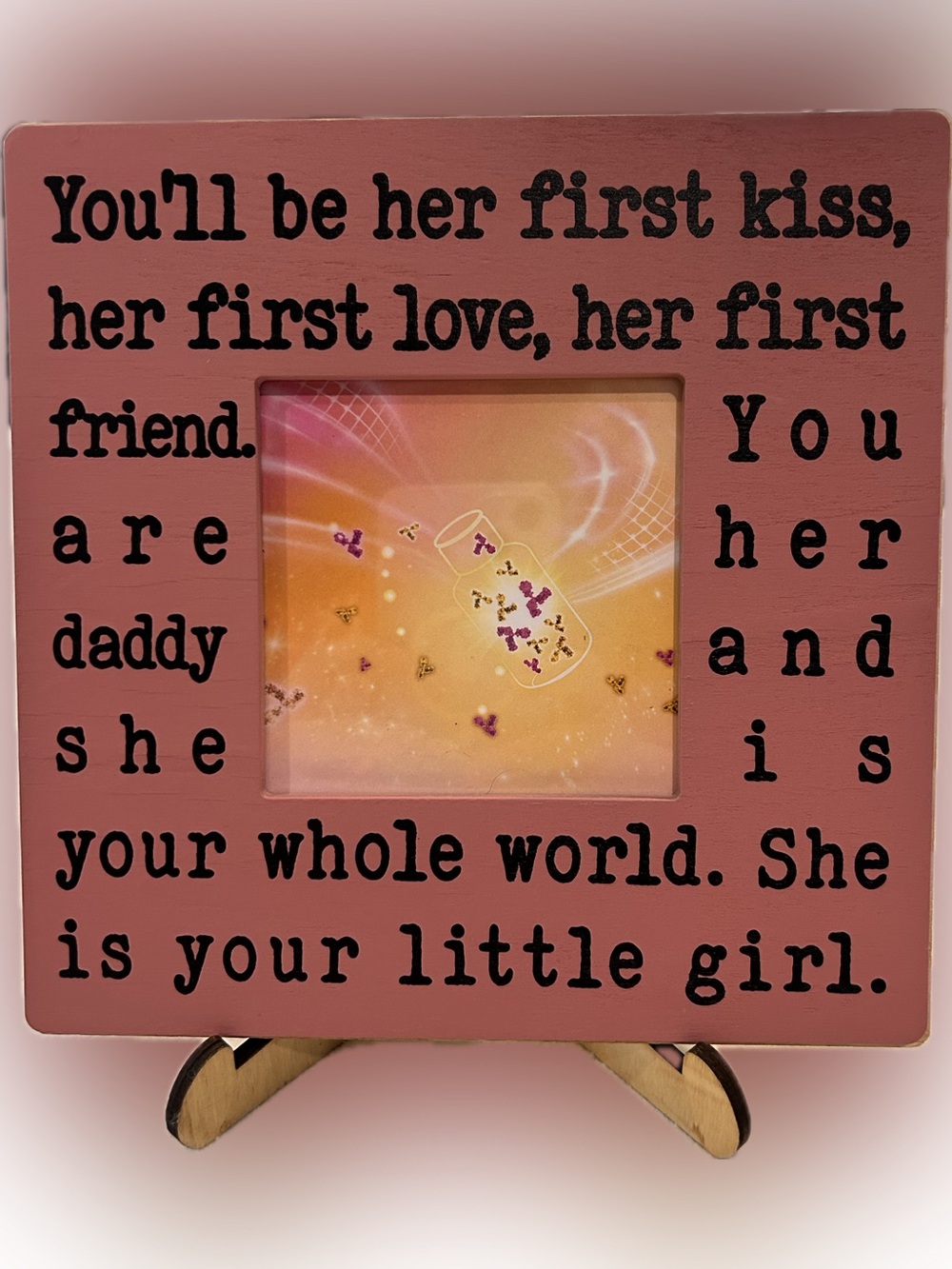 Baby Girl Daddy Wooden Photo Frame